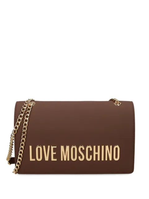 Love Moschino logo-plaque chain-strap cross body bag