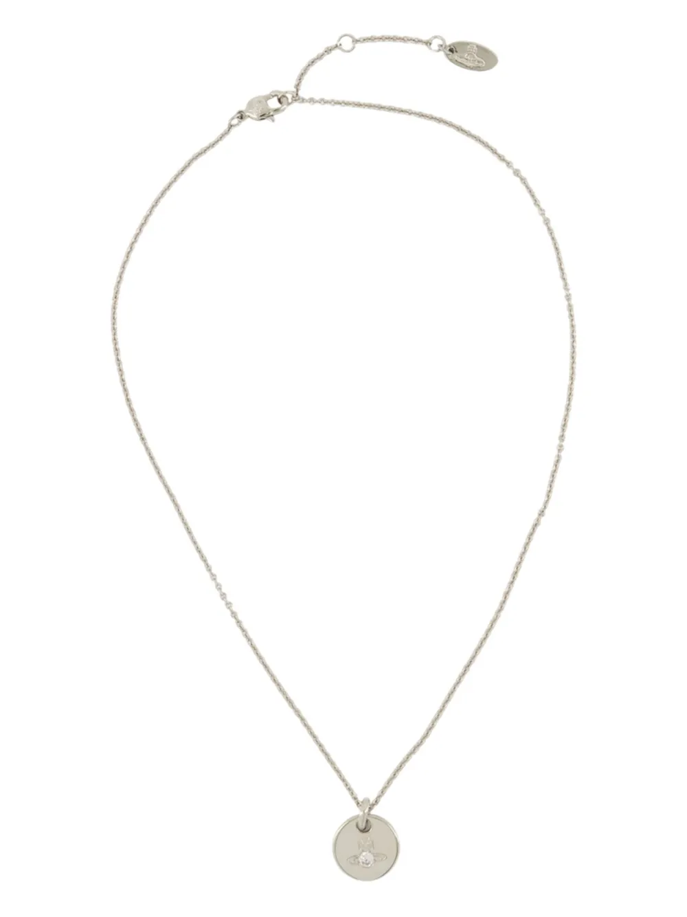 Lewis orb embellished-disc necklace