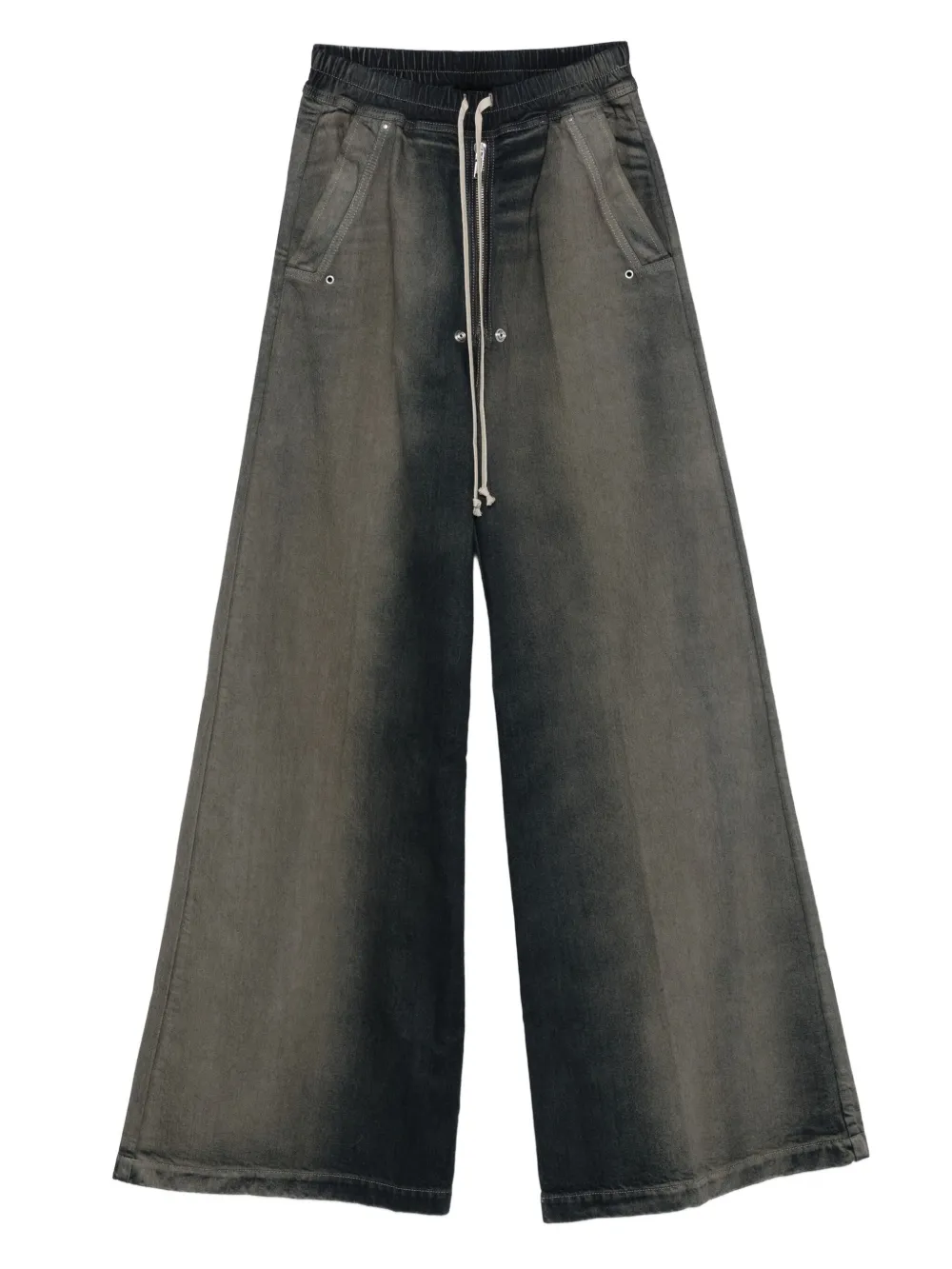 Rick Owens DRKSHDW Broek met trekkoord en wijde pijpen Blauw