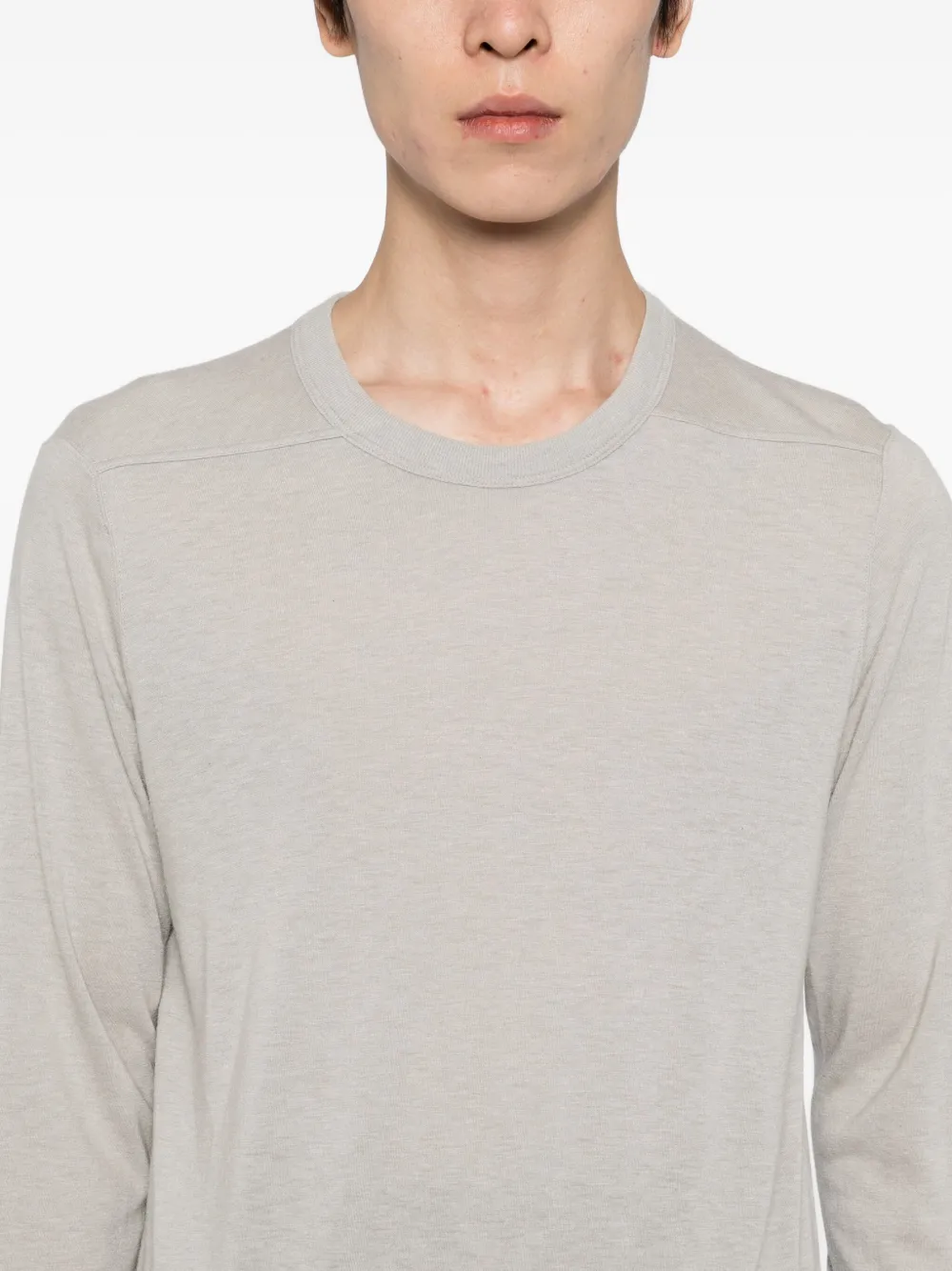 Rick Owens T-shirt met lange mouwen Grijs
