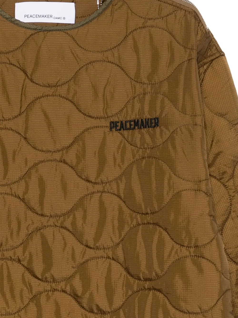 Peacemaker Oamc Quilted Top In Brown