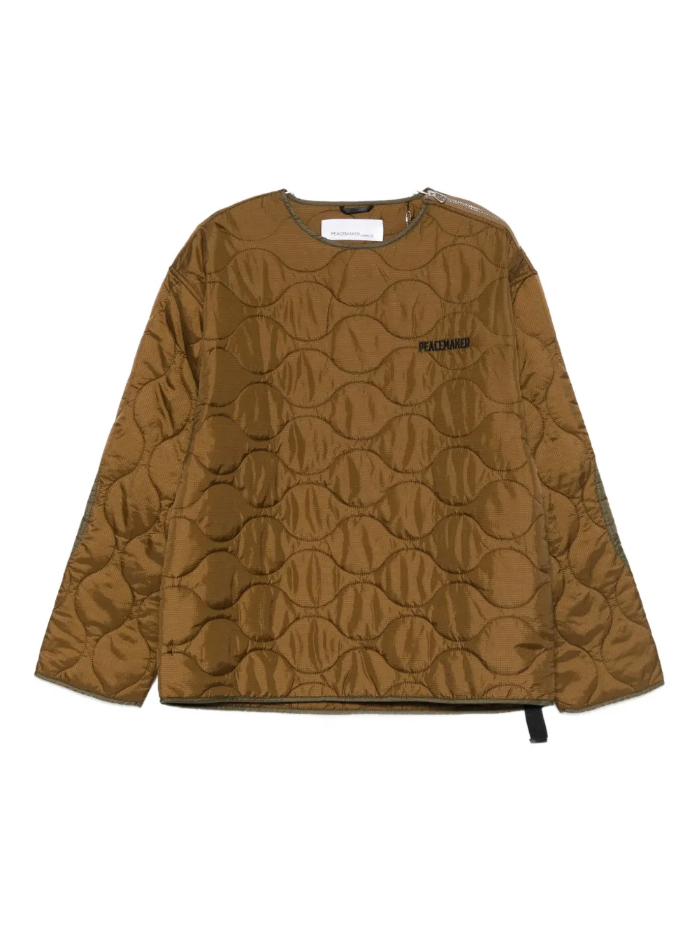 Peacemaker Oamc Quilted Top In Brown