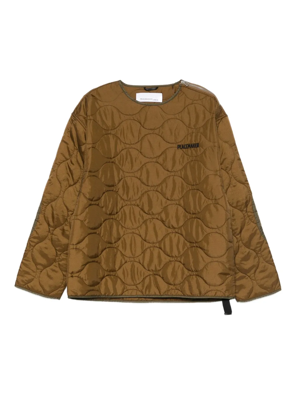 Peacemaker Oamc quilted top | Brown | Image 1