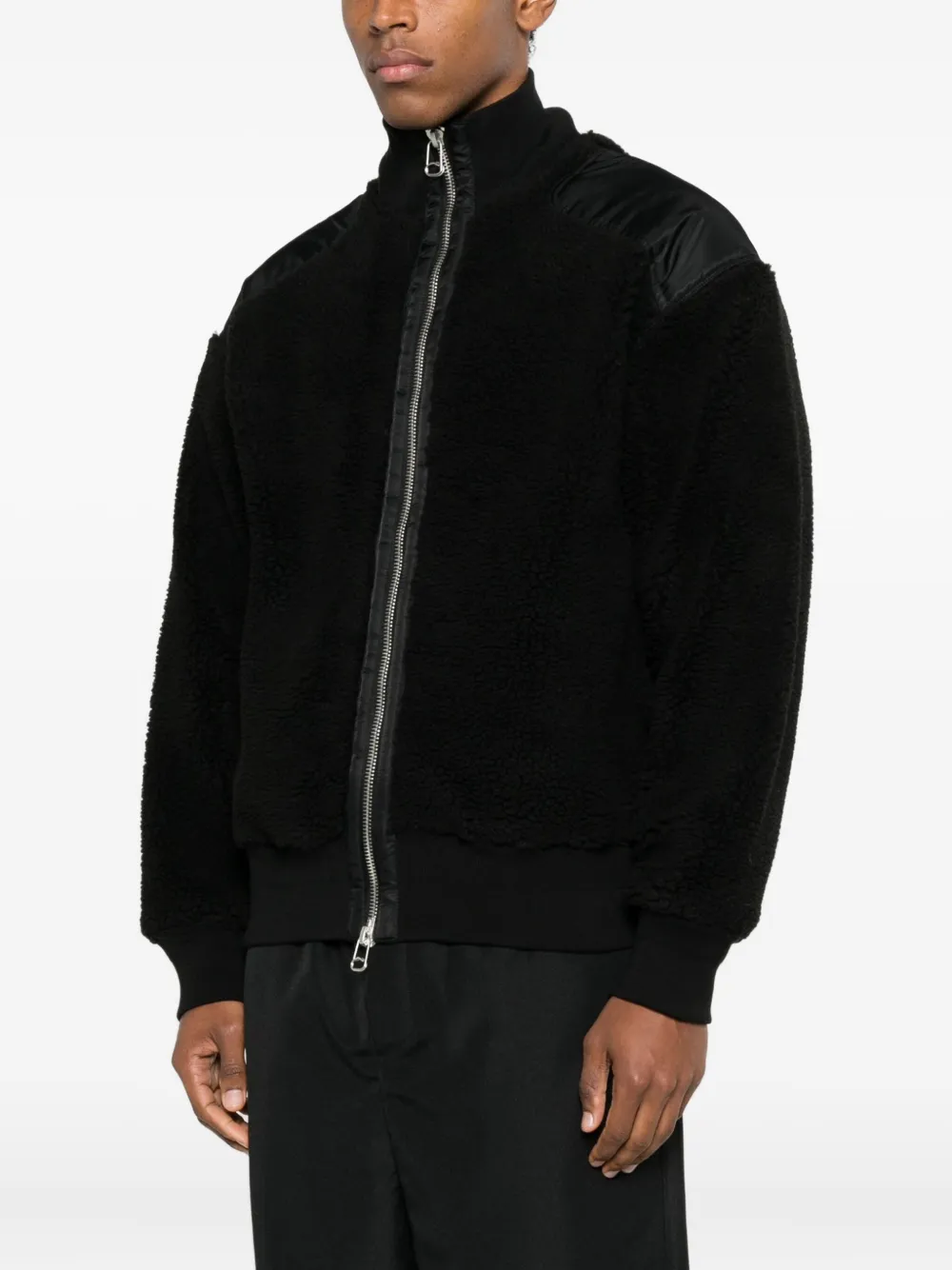 Oamc Zip Panelled Peacemaker Coat In Multi