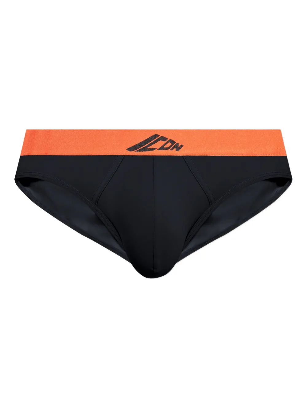 Dsquared2 Logo-detail Waistband Brief In Black