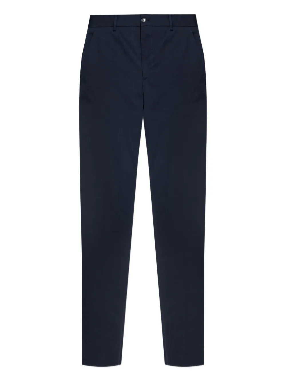 ETRO flat-front cotton trousers | Blue | Image 1