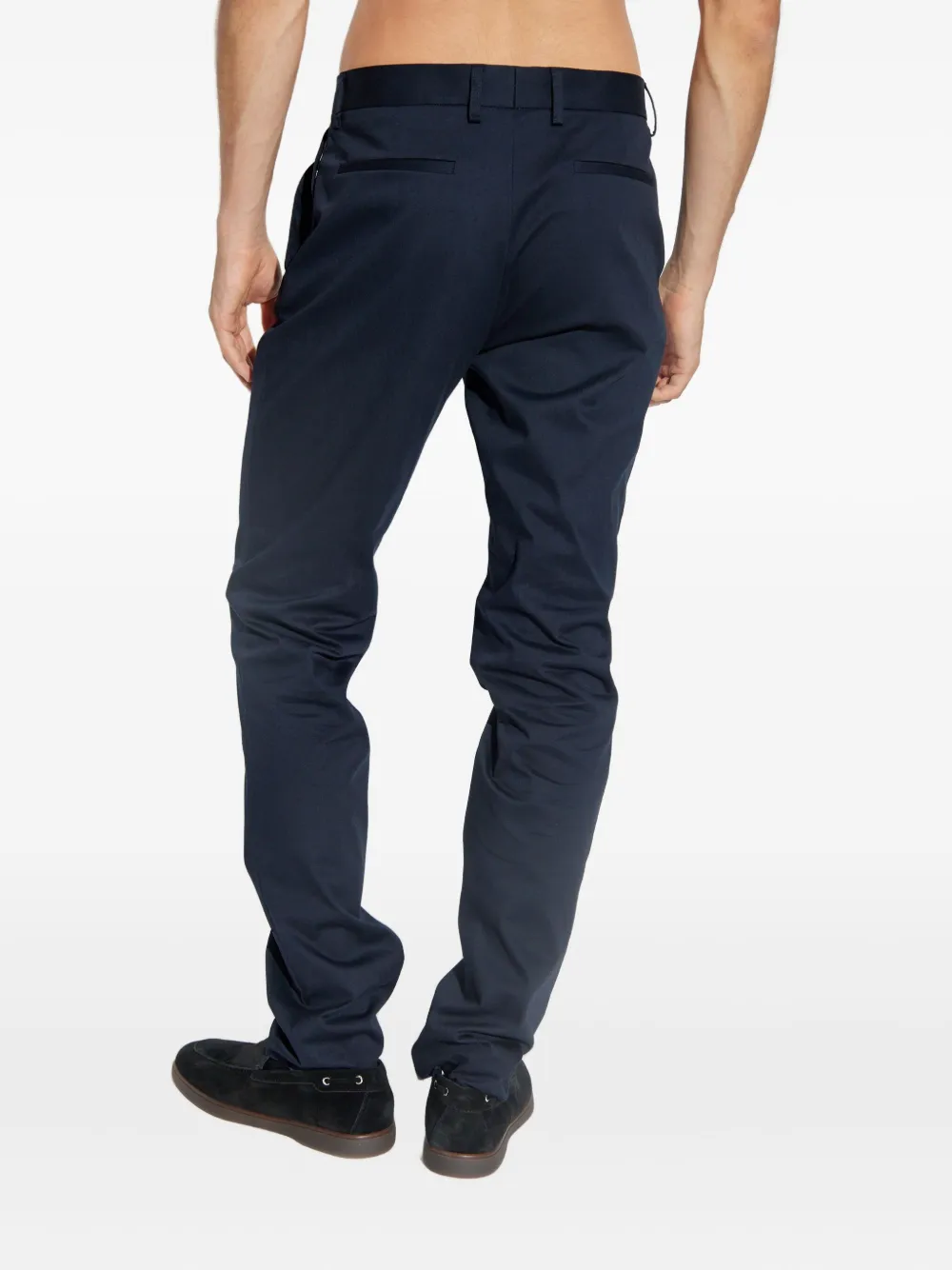 ETRO Katoenen broek met platte voorkant Blauw