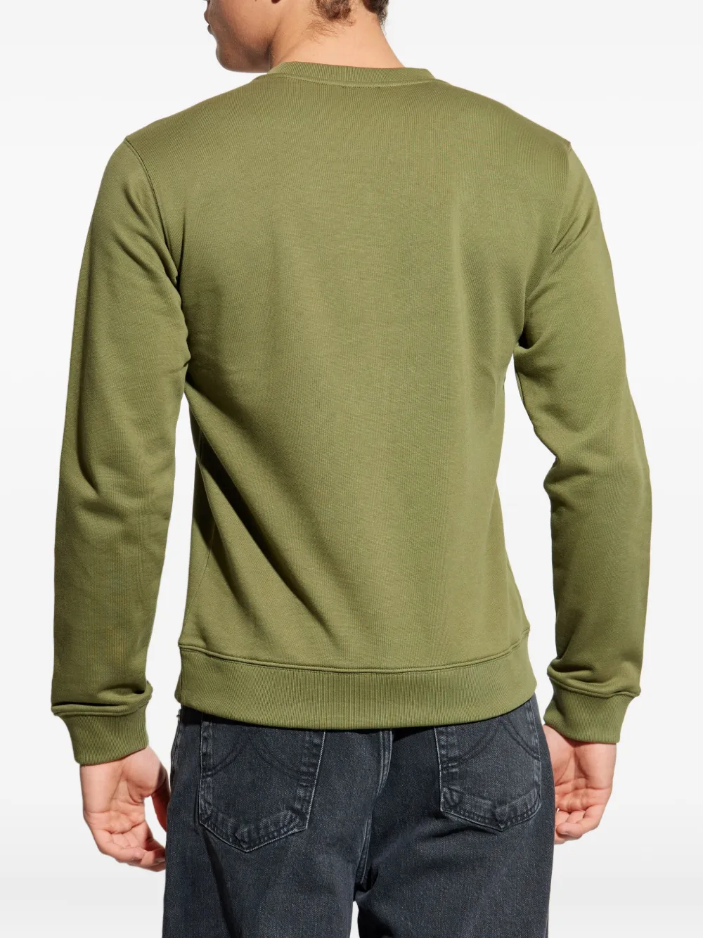 Kenzo Sweater met ronde hals en tijgerprint Groen