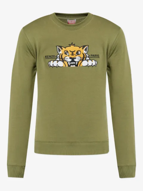 Kenzo tiger-print crew neck sweatshirt