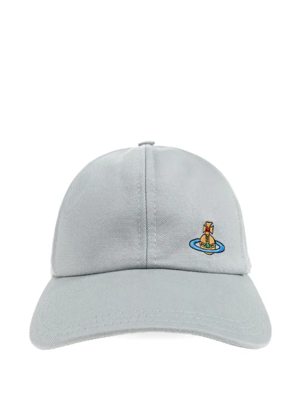 Vivienne Westwood Casquette à Logo Orb Brodé | Gris