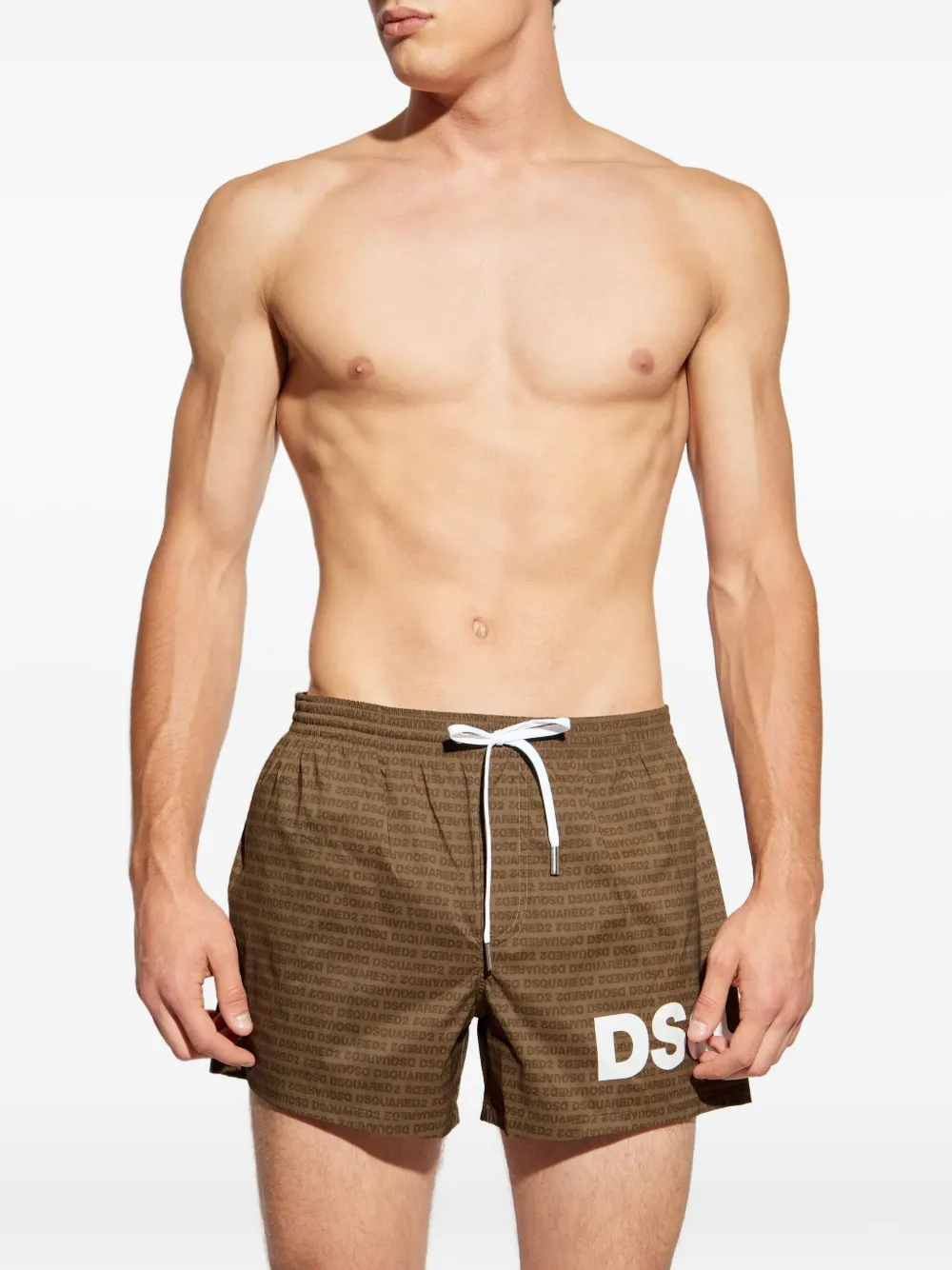 DSQUARED2 logo-print swim shorts Bruin