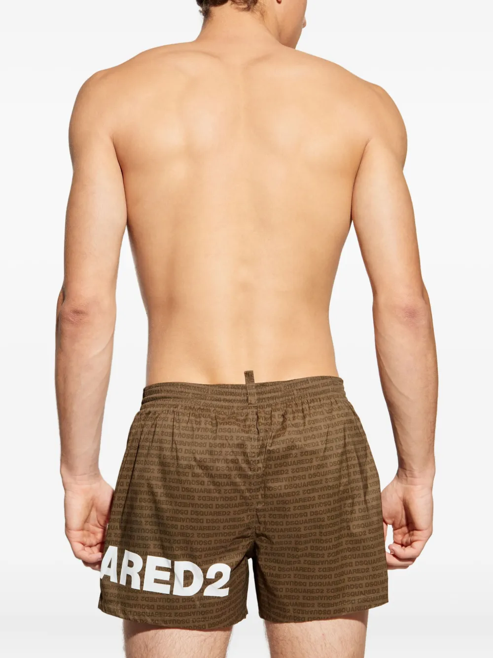DSQUARED2 logo-print swim shorts Bruin
