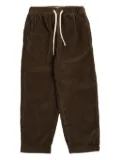 American Vintage Kids Padow corduroy drawstring trousers - Brown
