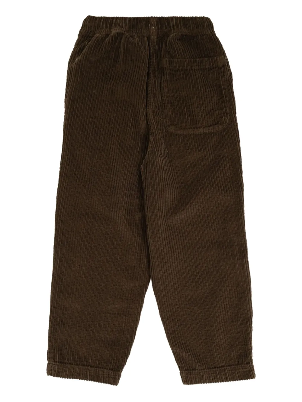 American Vintage Kids Padow ribfluwelen broek met trekkoord Bruin
