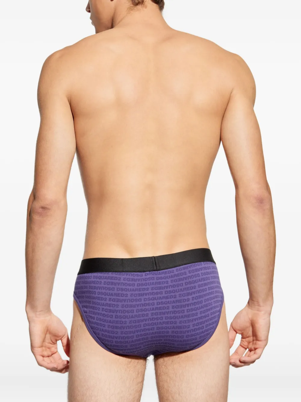 DSQUARED2 Slip met logoprint Paars