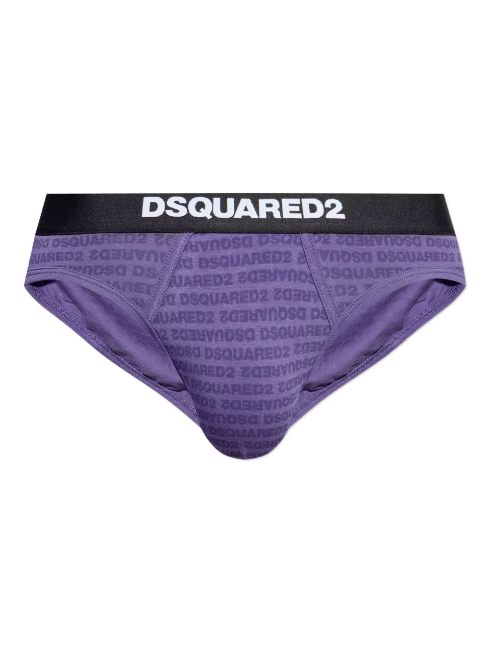 Dsquared2 Logo-print Briefs In Purple