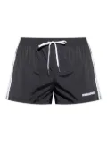 DSQUARED2 side-stripe swim shorts - Black