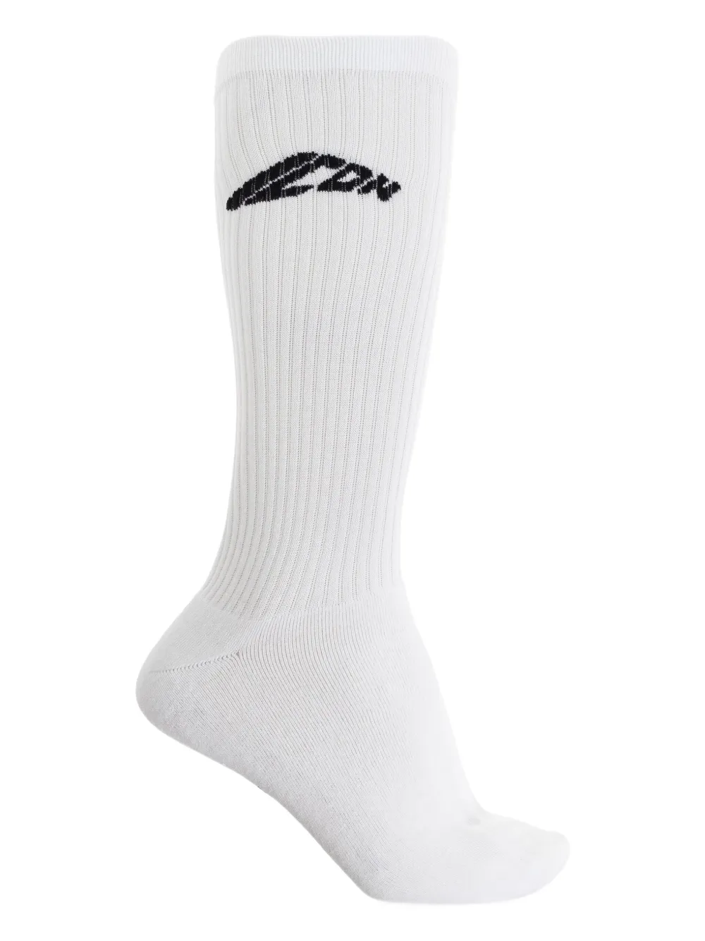 Dsquared2 Ribbed Logo Socks In White