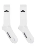 DSQUARED2 ribbed logo socks - White