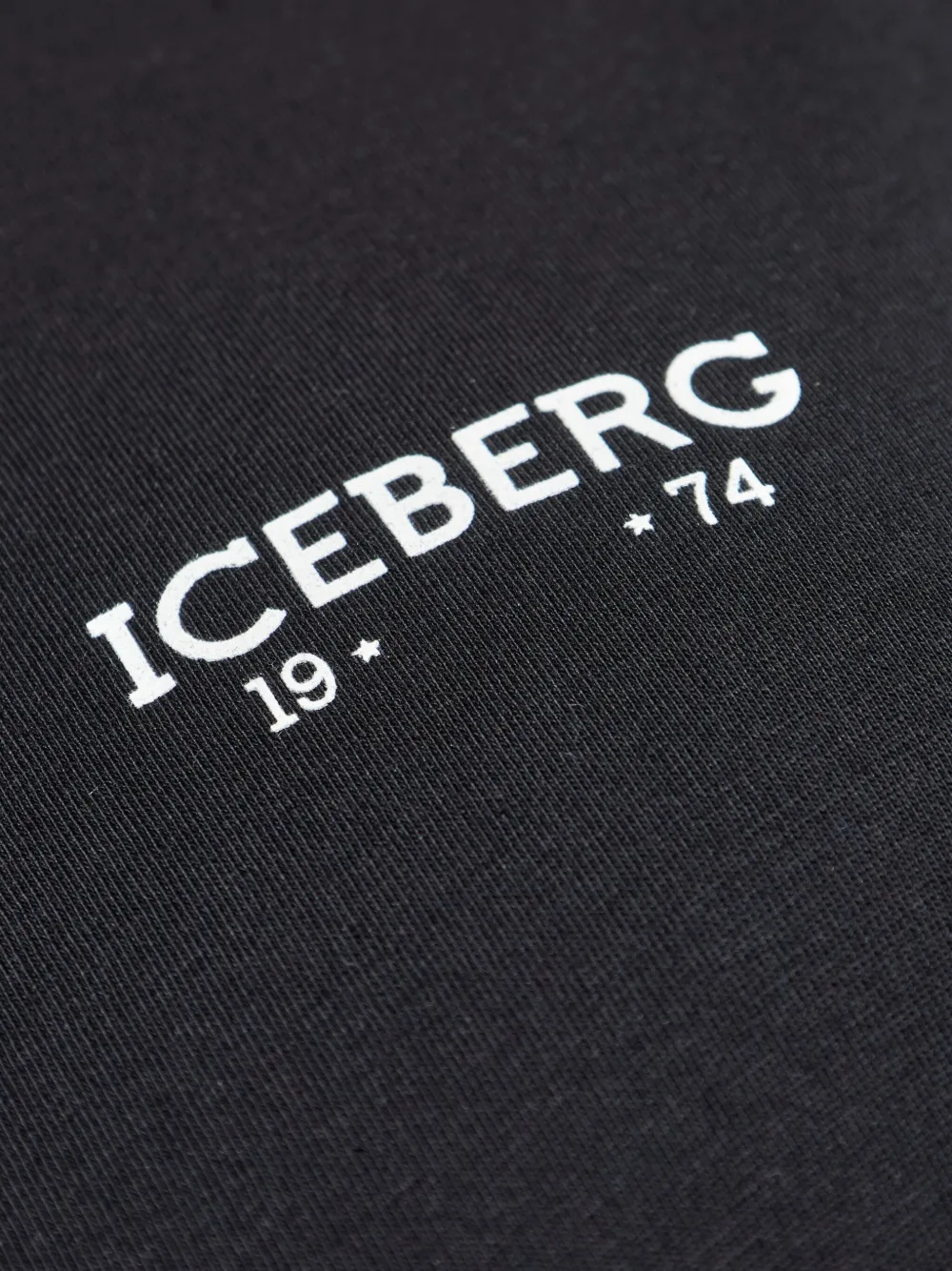Iceberg logo-print long-sleeve T-shirt Zwart