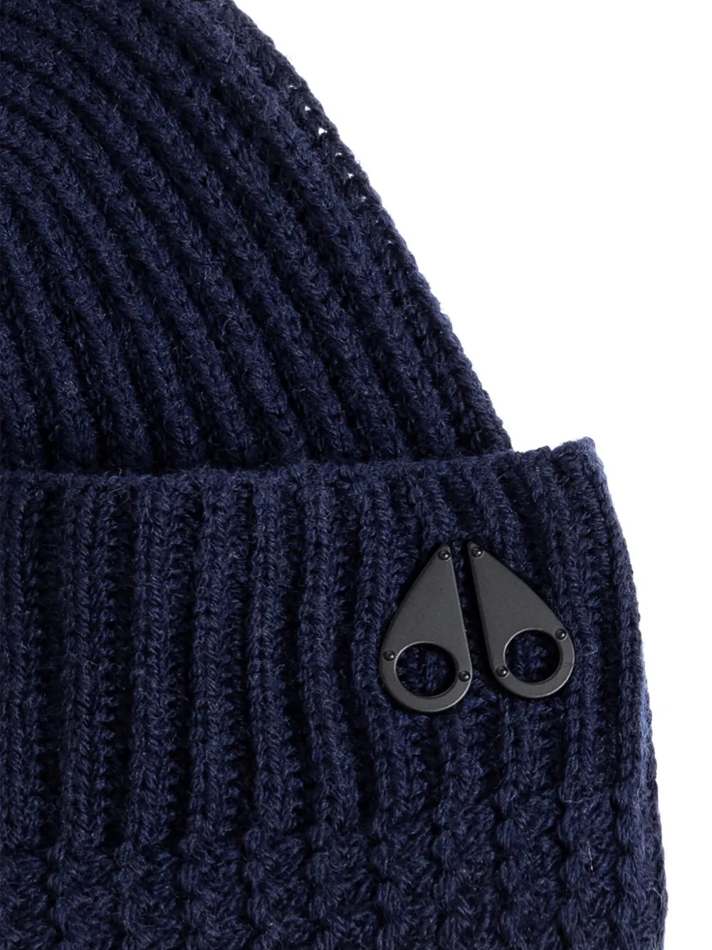 Moose Knuckles Geribbelde muts Blauw