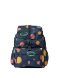 Liewood planets-print buckle backpack - Blue