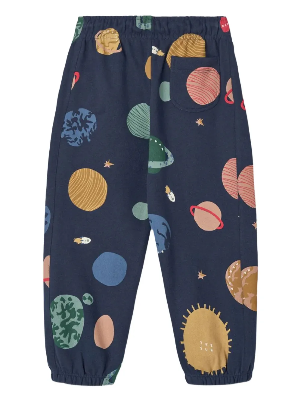 Liewood Trainingsbroek met planetenprint en trekkoord Blauw