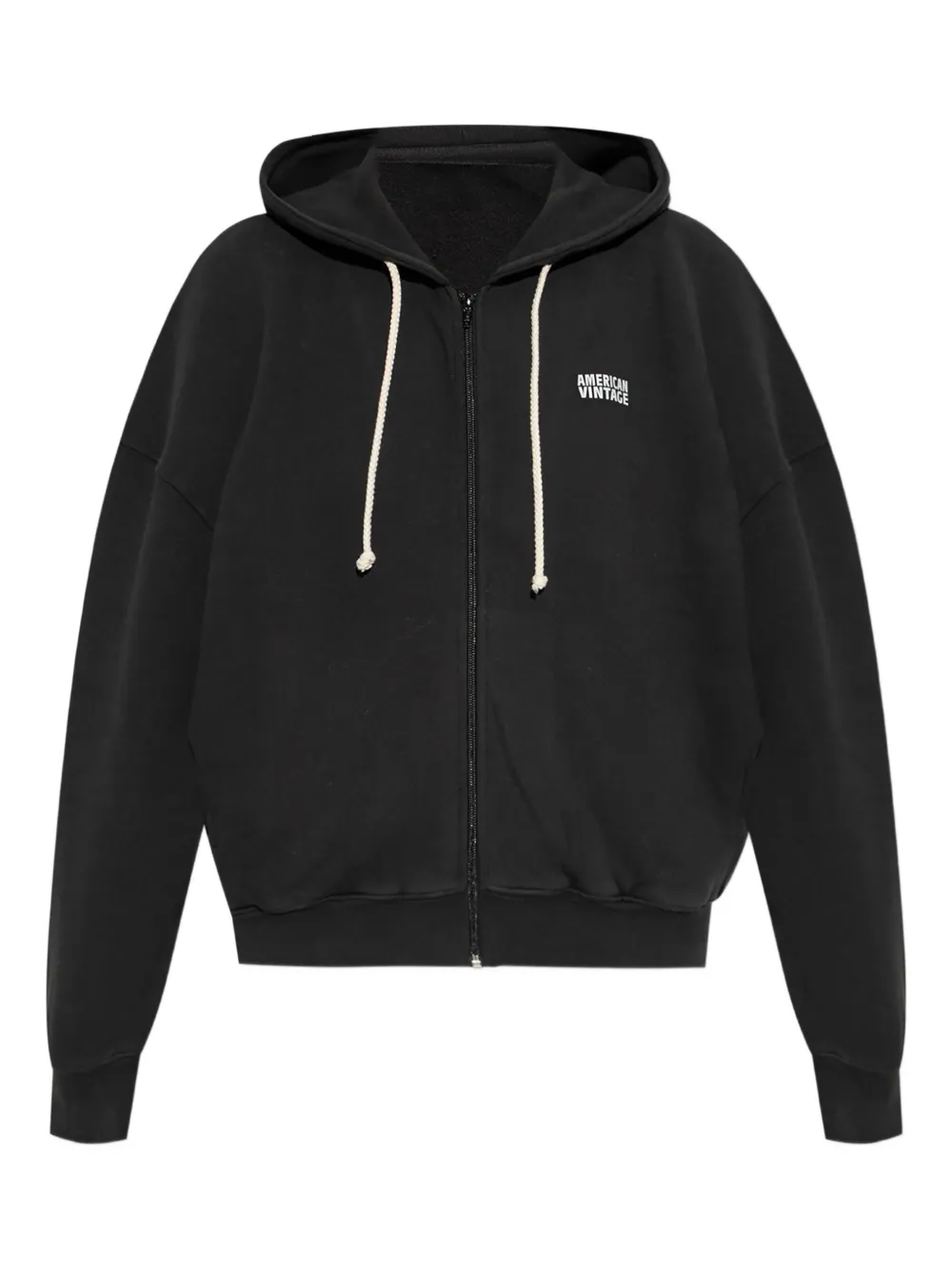 Izubird logo-print zip-up hoodie