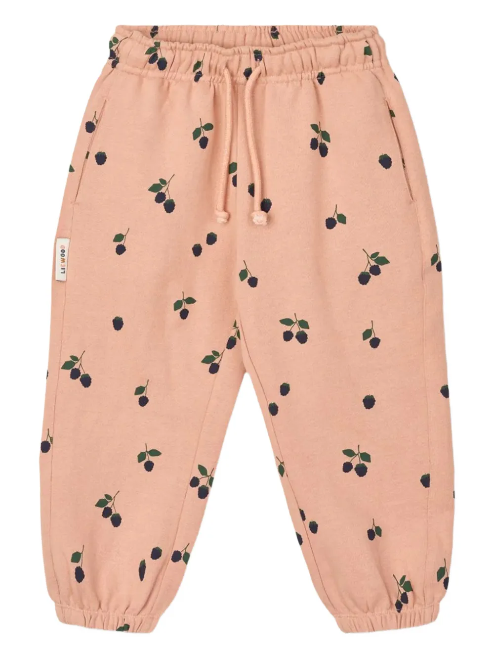 Liewood Arlo trainingsbroek met bessenprint en trekkoord Roze