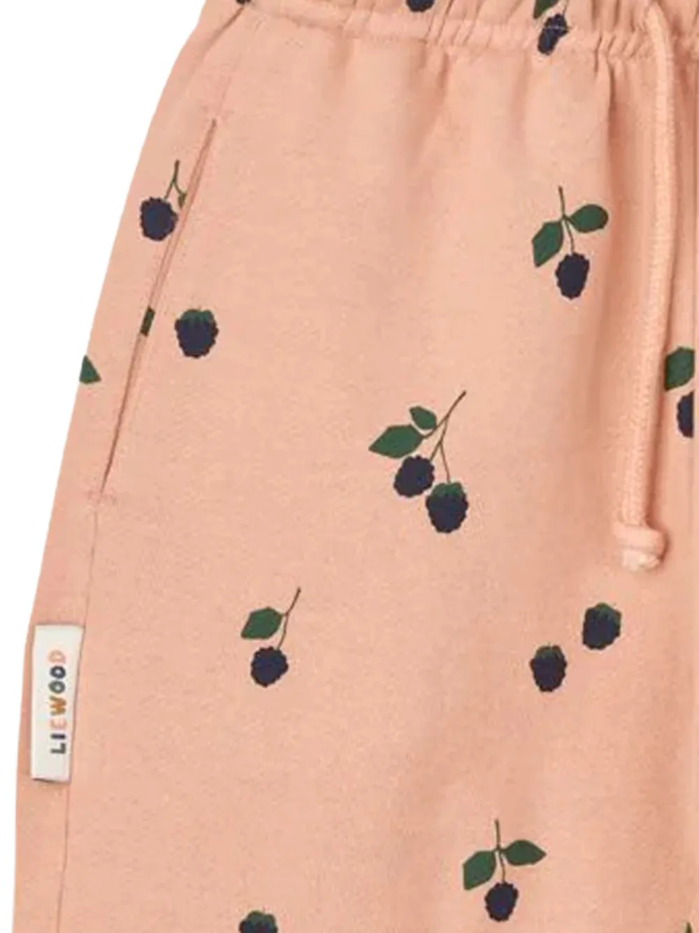 Liewood Arlo trainingsbroek met bessenprint en trekkoord Roze