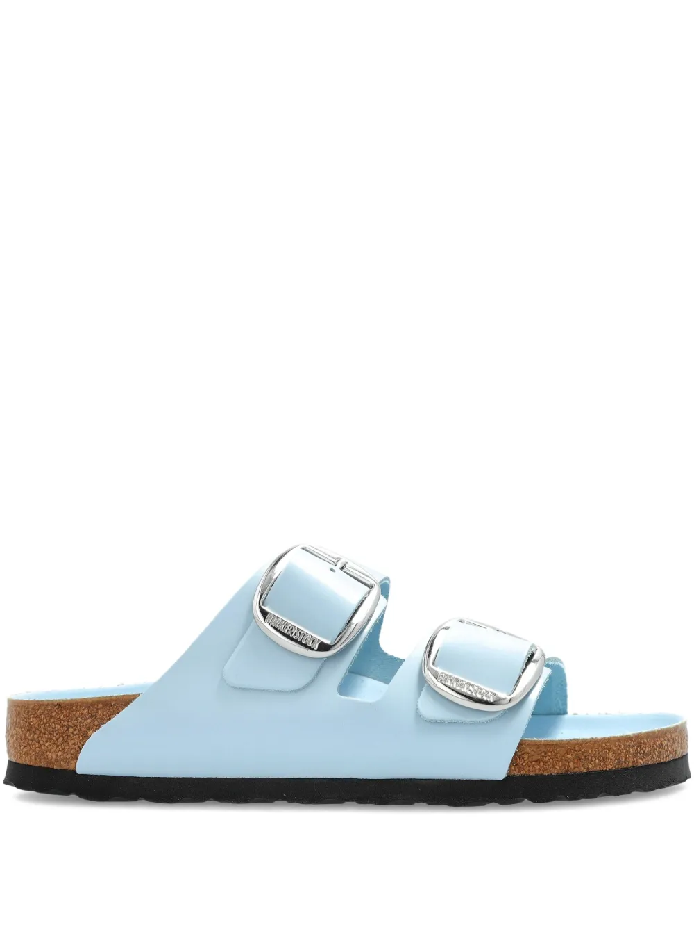 Birkenstock Arizona Big Buckle patent leather sandals Blue