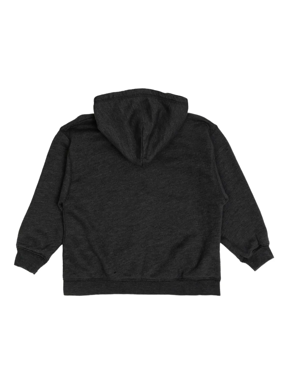 American Vintage Kids Doven hoodie met geborduurd logo en rits Grijs