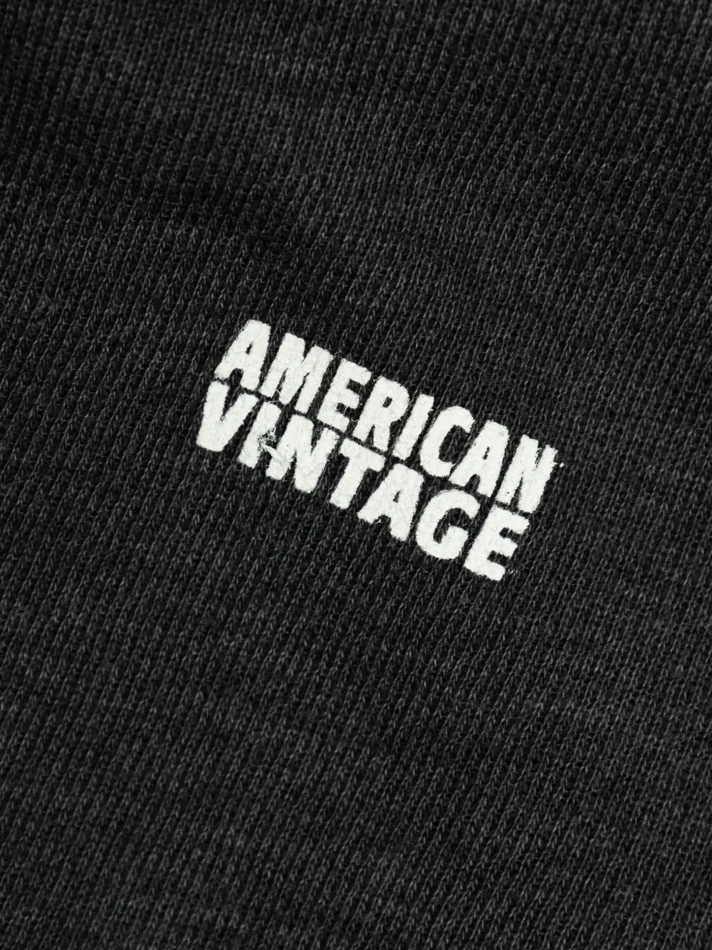American Vintage Kids Doven hoodie met geborduurd logo en rits Grijs