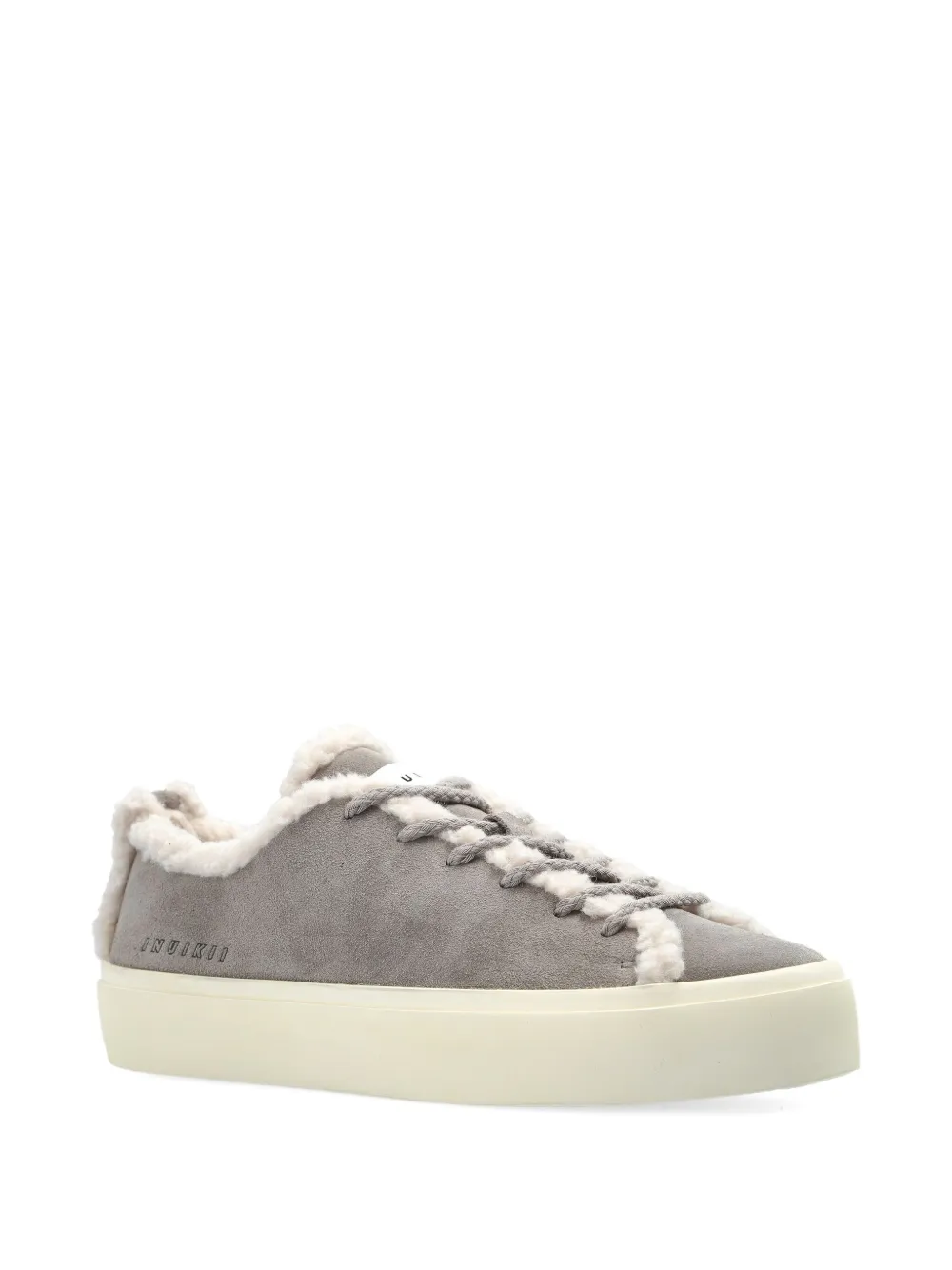 Inuikii suede-leather shearling sneakers Grey