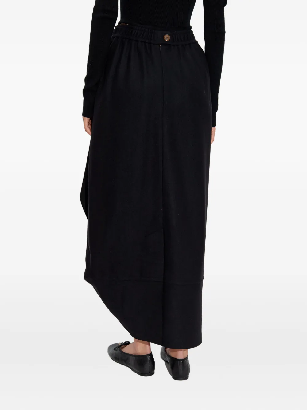 Vivienne Westwood ruffled pocketed asymmetrical skirt Zwart