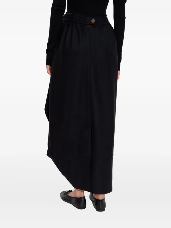 Vivienne Westwood Ruffled Pocketed Asymmetrical Skirt | Black