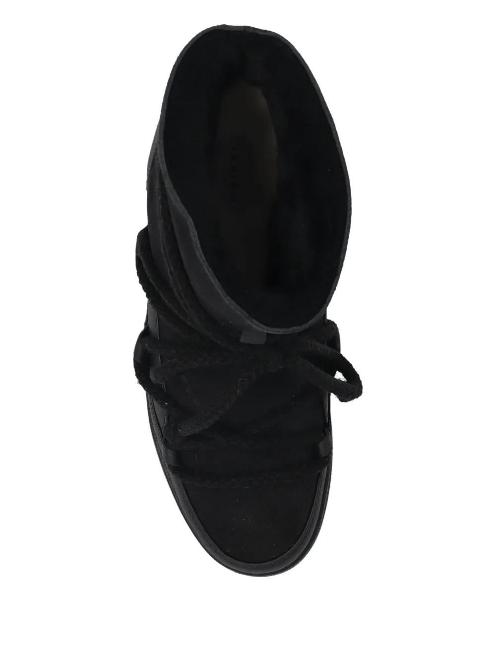 Inuikii rope-laces leather snow boots Black