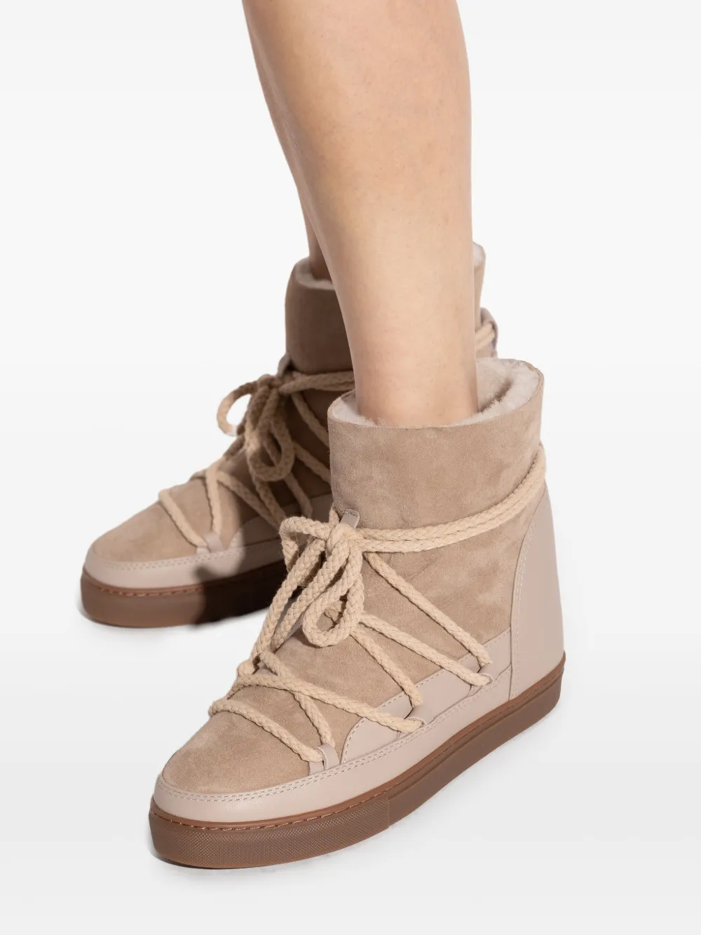 Inuikii rope-lace snow boots Neutrals