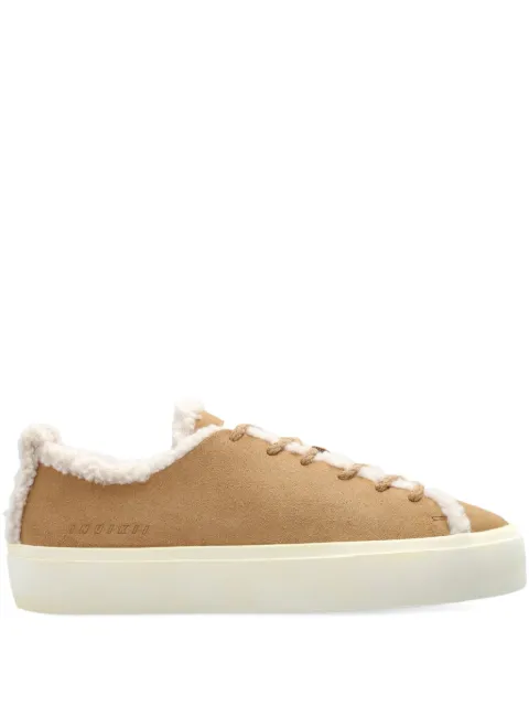 Inuikii shearling-trimmed suede sneakers