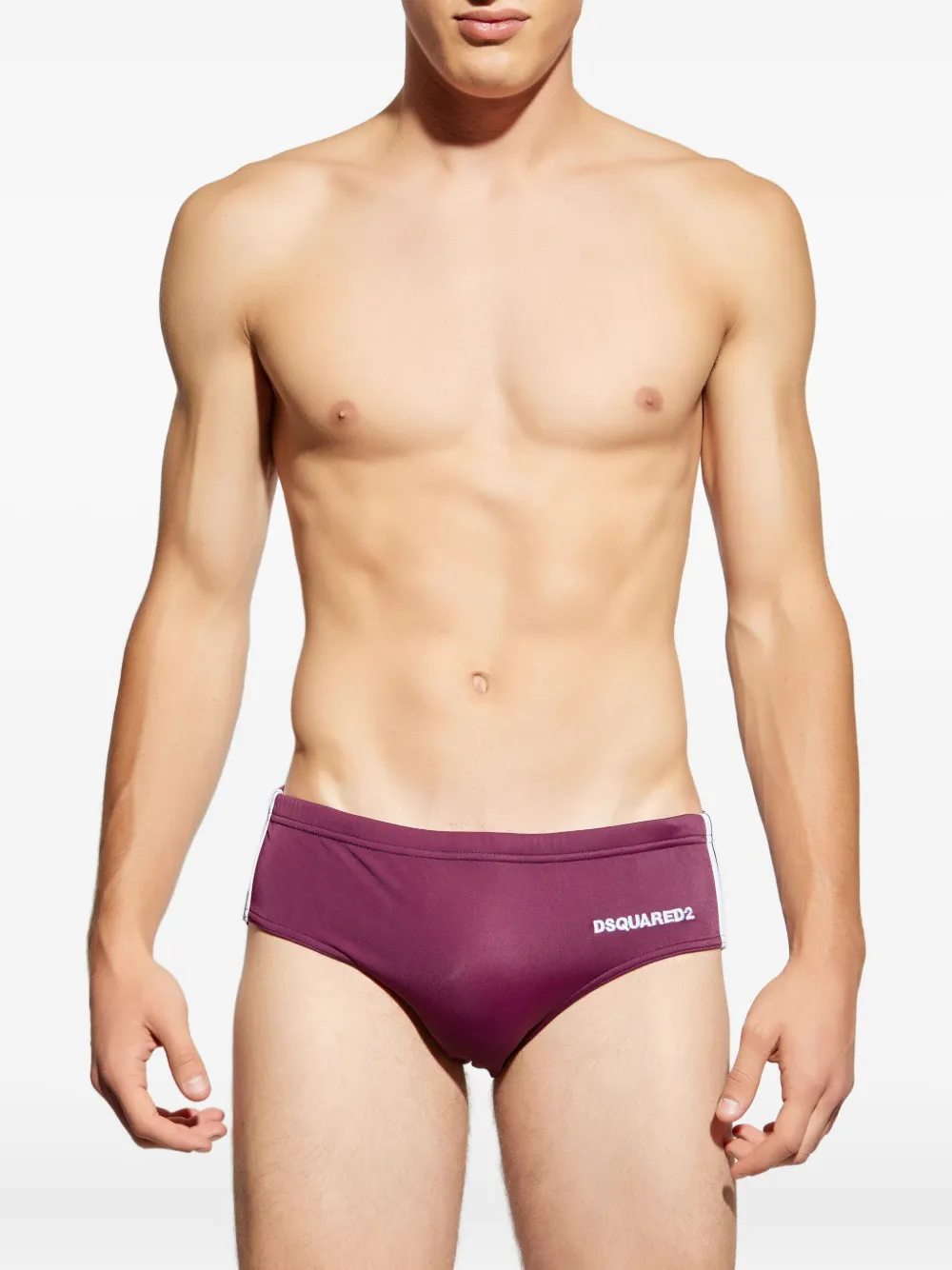 DSQUARED2 side-stripe swim briefs Paars