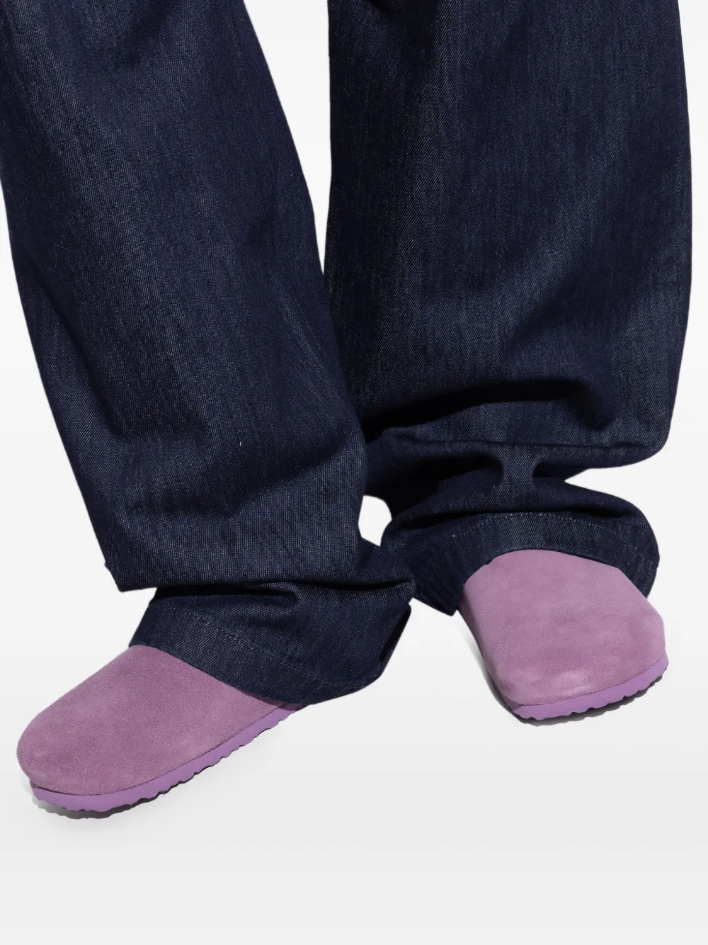 Birkenstock Tokio buckle-strap suede sandals Purple