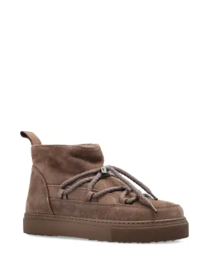 INUIKII スエードアンクルブーツ Winter Sneakers for Women