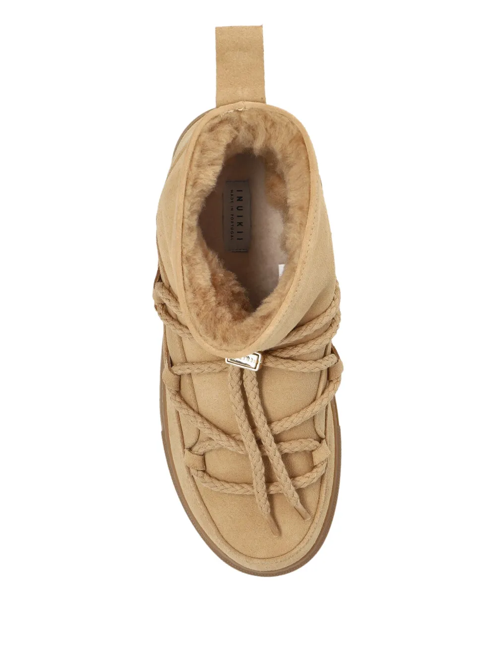 Inuikii braided-lace suede boots Neutrals