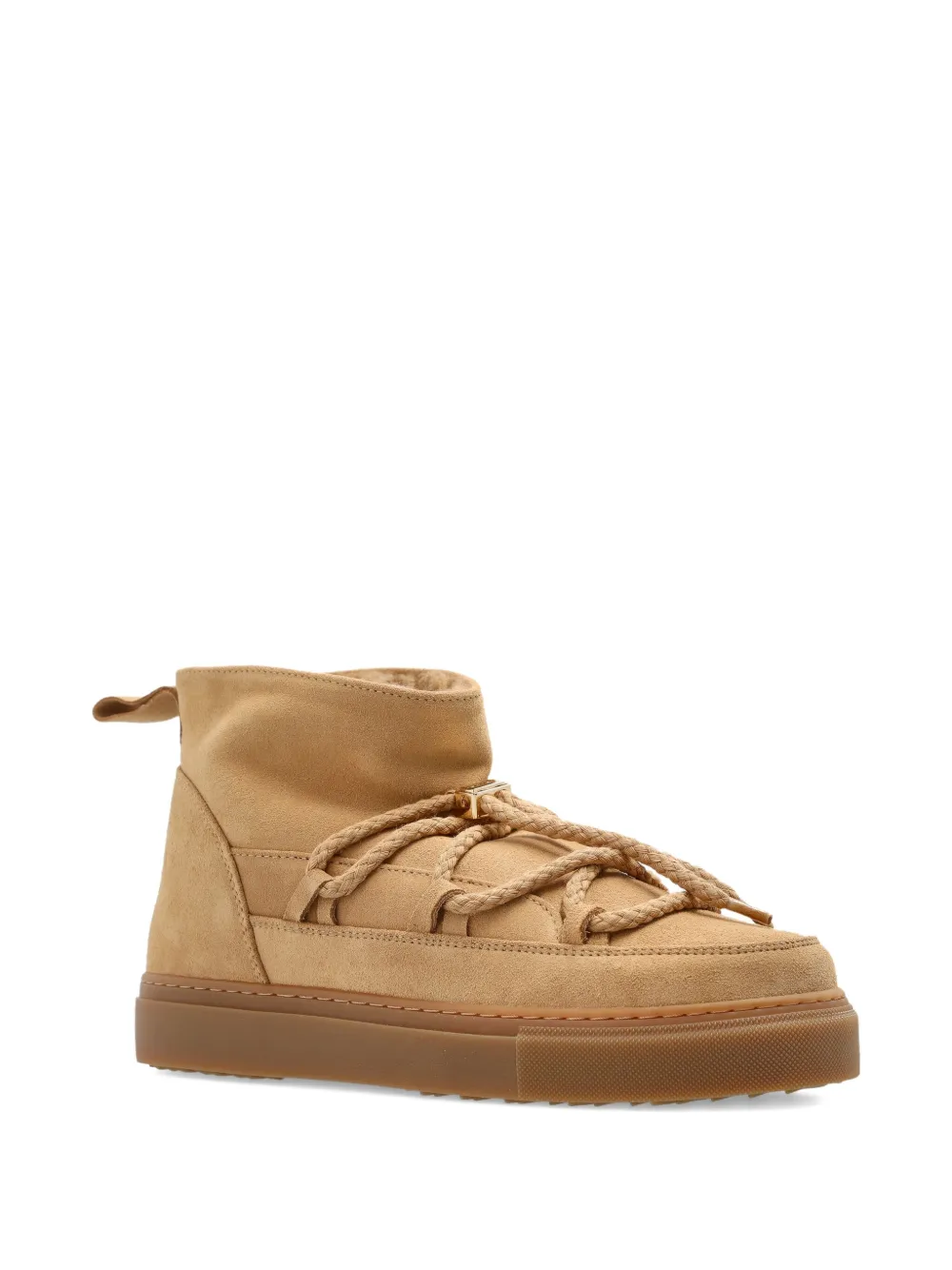 Inuikii braided-lace suede boots Neutrals