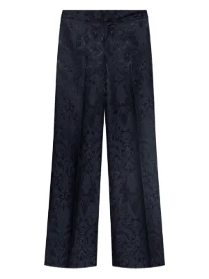 ラグジュアリー【ETRO】ハイウエスト クロシェストレートパンツ eau414-01.jpg