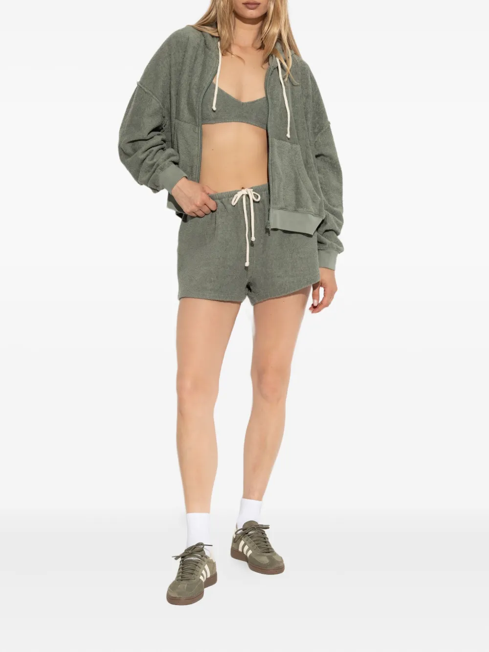 American Vintage zip-up hoodie - Groen