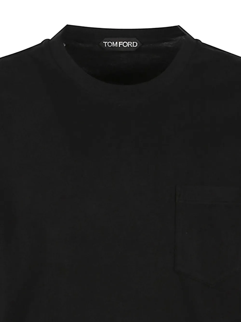 TOM FORD T-shirt met ronde hals en zak Zwart