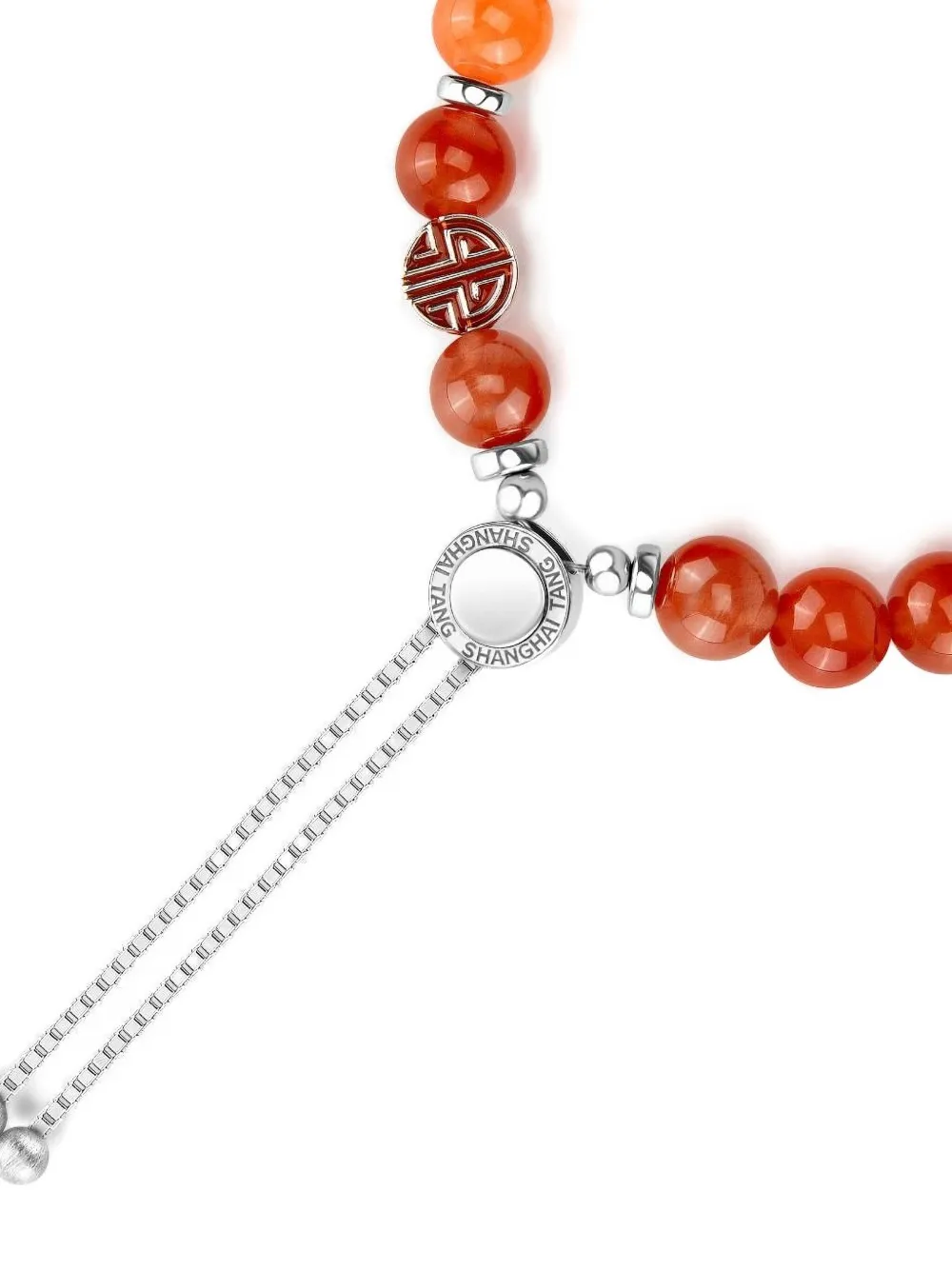 Shanghai Tang Tang Of Fire Agate Bracelet In Silver