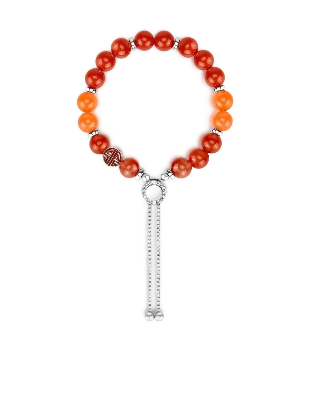 Shanghai Tang Tang Of Fire Agate Bracelet In Silver