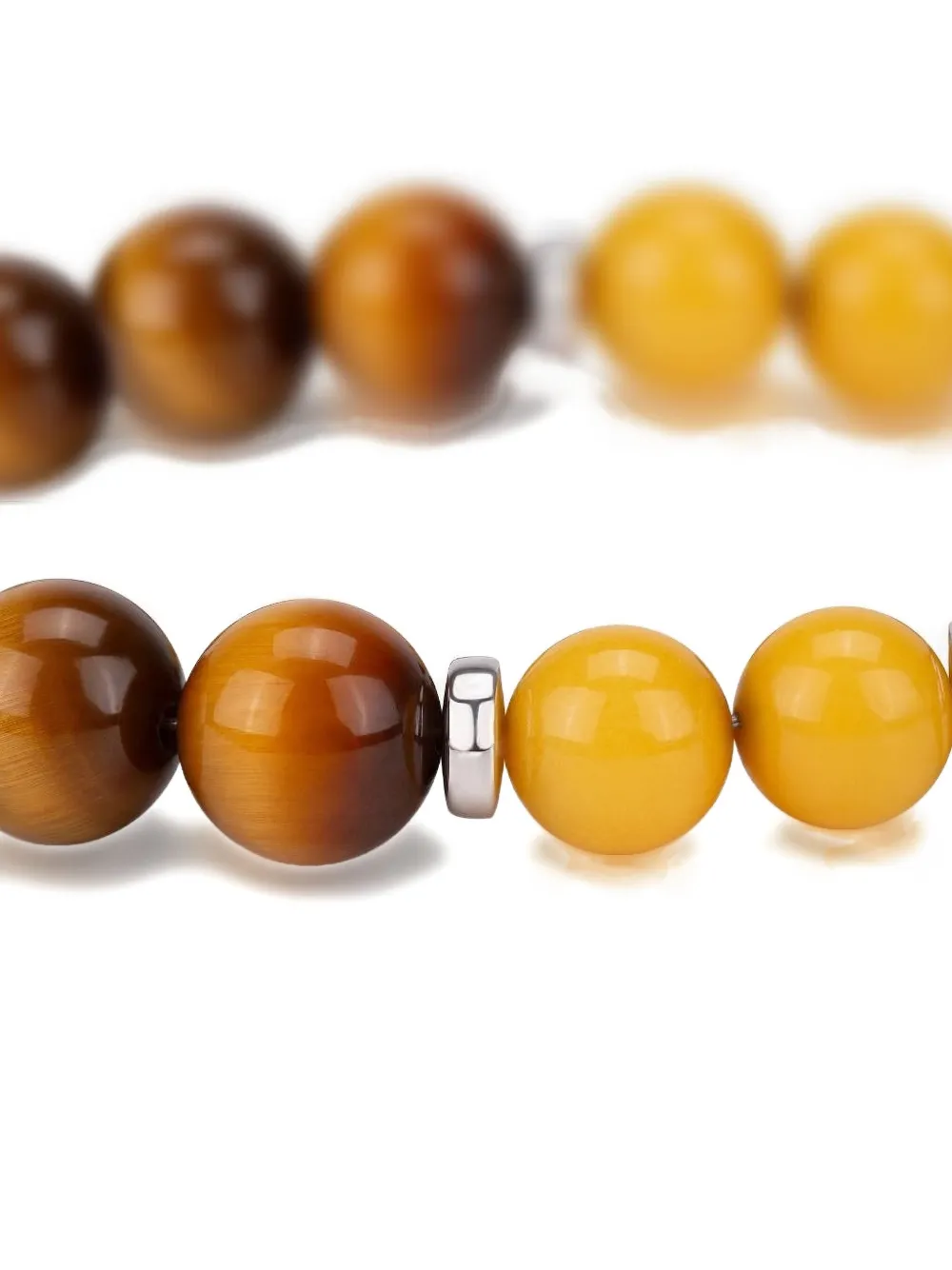 Shanghai Tang Tang Of Earth Tiger-eye Bracelet In Brown